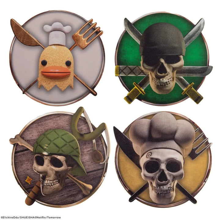 One Piece Set Of 4 One Piece Characters Series 2 Coasters CR4191