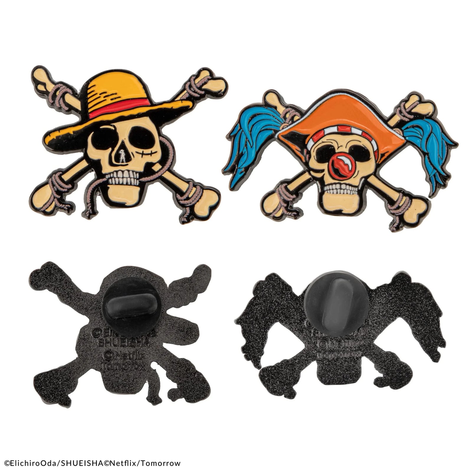 One Piece Pin Set Of 2 Luffy & Buggy CR3292