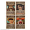 One Piece Set Of 4 One Piece Wanted Magnets CR3290