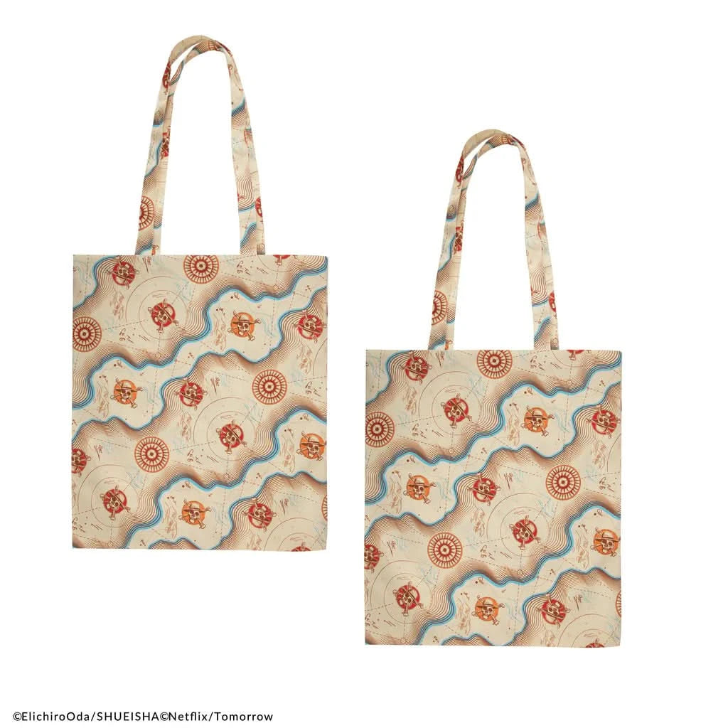 One Piece Grand Line Map Tote Bag CR2393