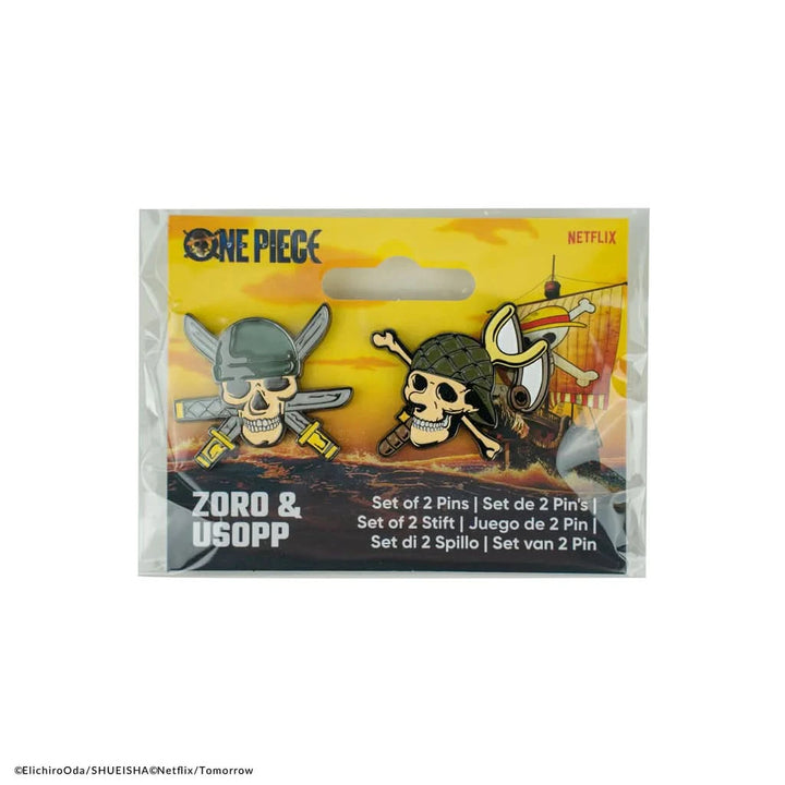 One Piece Pin Set Of 2 Zoro & Usopp CR3293
