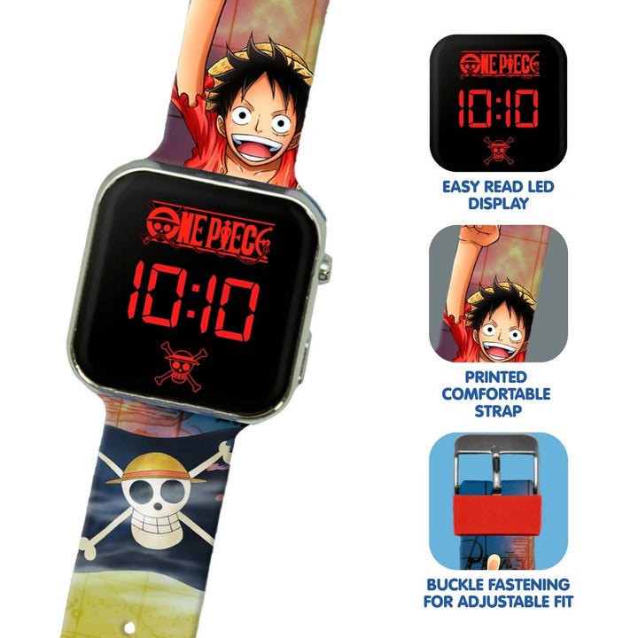 Anime One Piece Led Red Watch OP00006