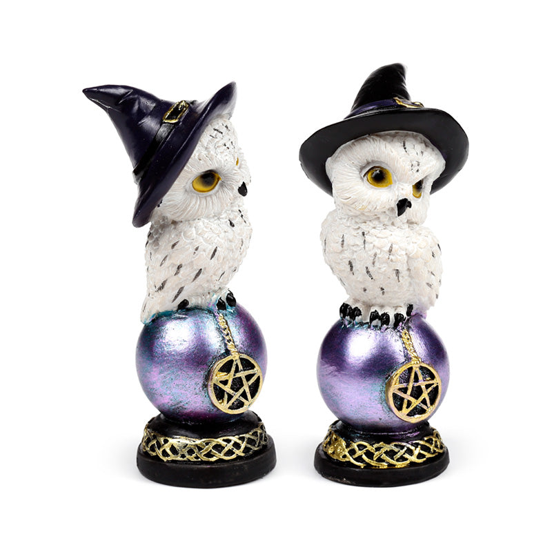 Wise Old Magical Owl on Iridescent Orb OWL52
