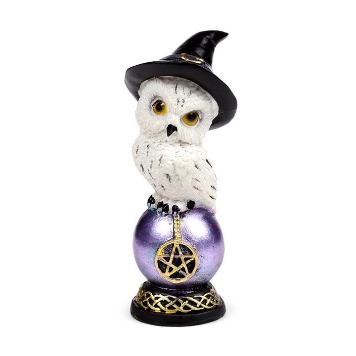 Wise Old Magical Owl on Iridescent Orb OWL52