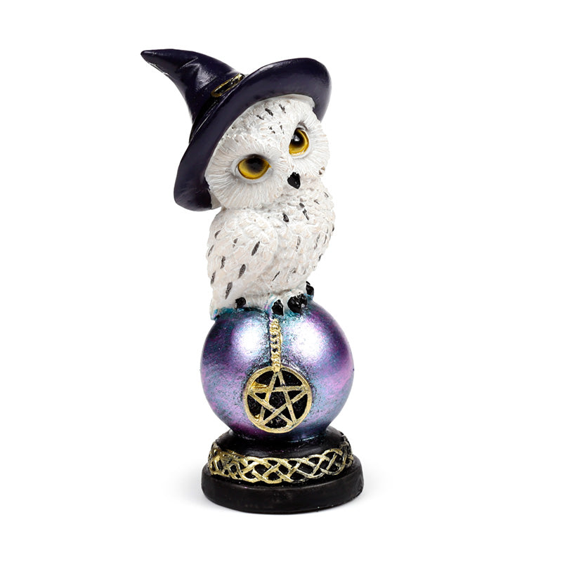 Wise Old Magical Owl on Iridescent Orb OWL52