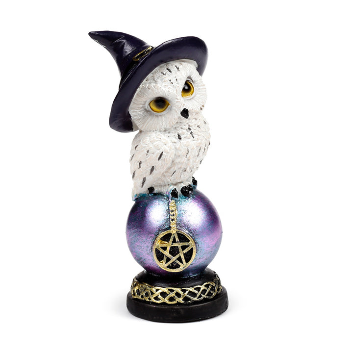 Wise Old Magical Owl on Iridescent Orb OWL52