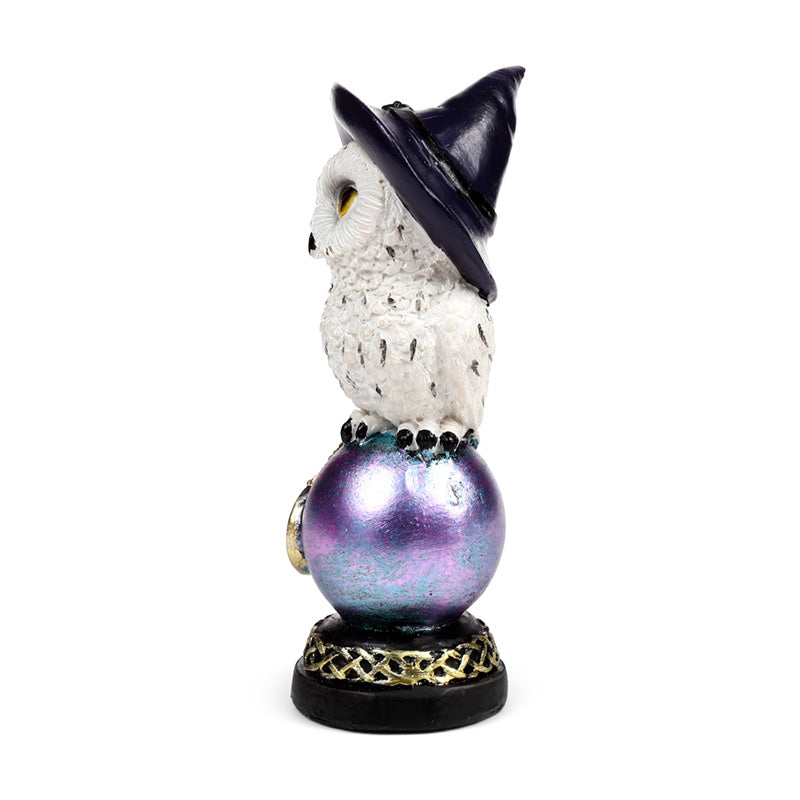 Wise Old Magical Owl on Iridescent Orb OWL52