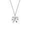 D for Diamond Sterling Silver Bow Pendant P5513