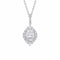 Diamonfire Cubic Zirconia Oval Cluster Pendant P5519