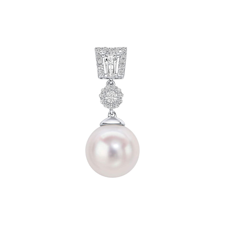 Diamonfire Cubic Zirconia Shell Pearl Drop Pendant P5522