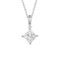 Diamonfire Cubic Zirconia Princess Cut Drop Pendant P5523