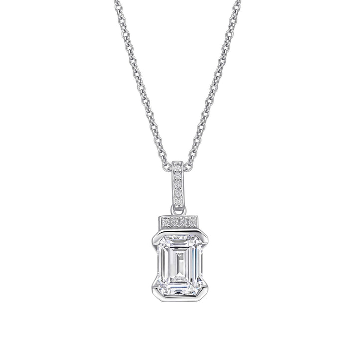 Diamonfire Clear Cubic Zirconia Refined Cushion Cut Pendant P5573