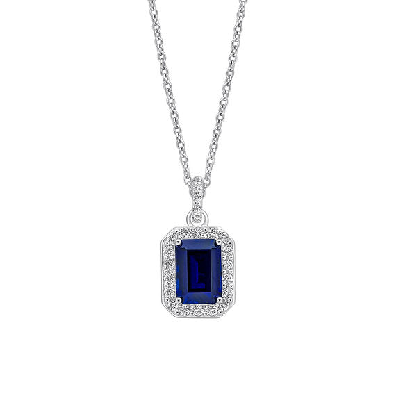 Diamonfire Clear Sapphire Cubic Zirconia Delicate Round Cut Pendant P5580