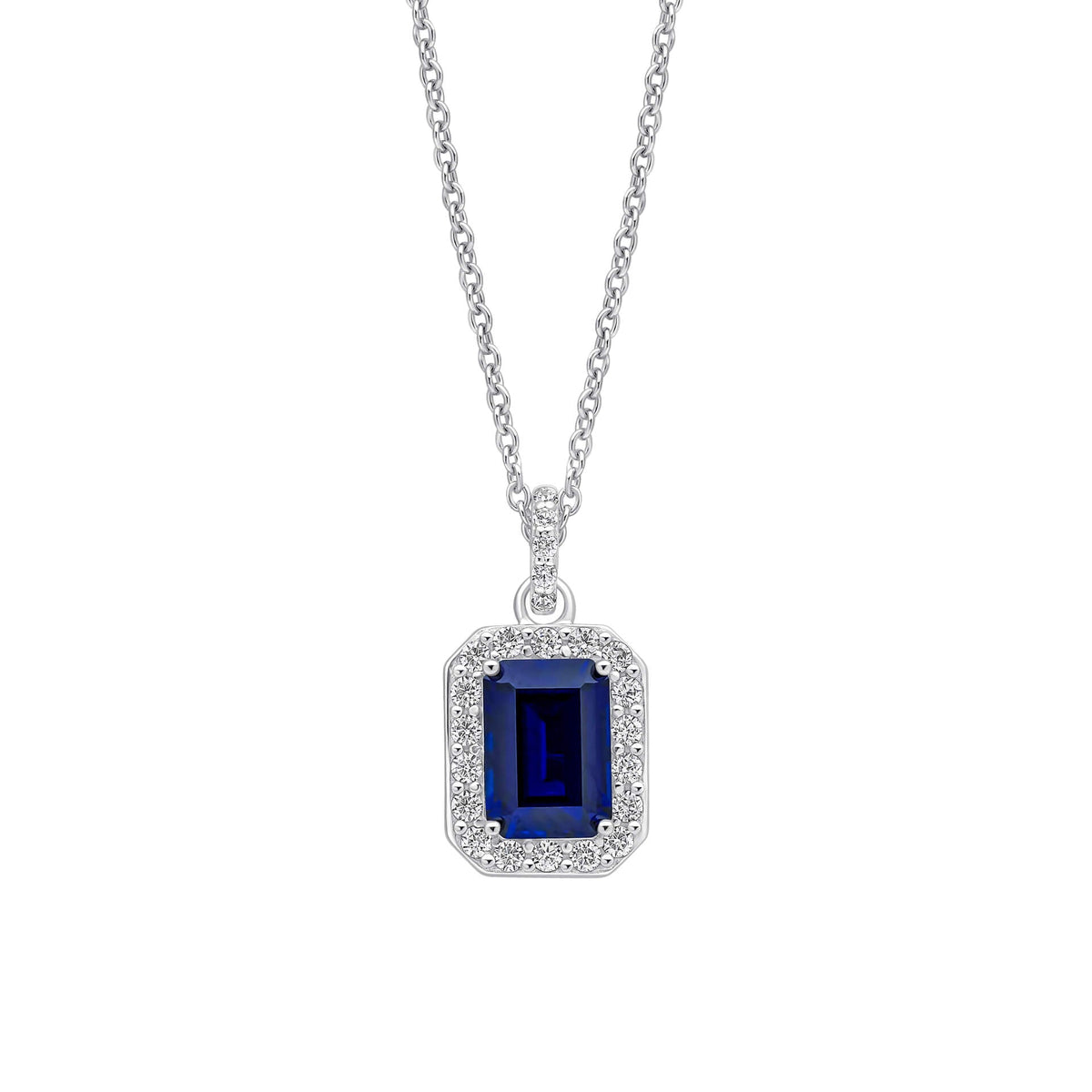 Diamonfire Clear Sapphire Cubic Zirconia Delicate Round Cut Pendant P5580