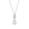 Diamonfire Clear Cubic Zirconia White Shell Pearl Statement Brilliant Cut Pendant P5582