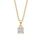 Diamonfire Gold Clear Cubic Zirconia Timeless Cushion Cut Pendant P5585
