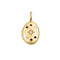 Beginnings Sterling Silver Gold Cubic Zirconia Pendant P5640C