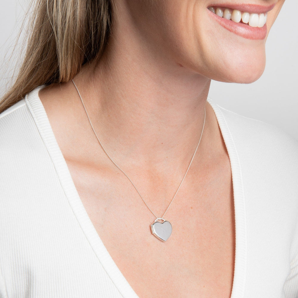 Beginnings Sterling Silver Cubic Zirconia Pendant P5641C