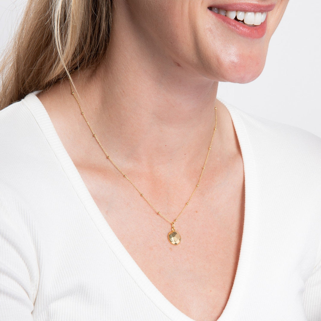 Beginnings Sterling Silver Gold Pendant P5646