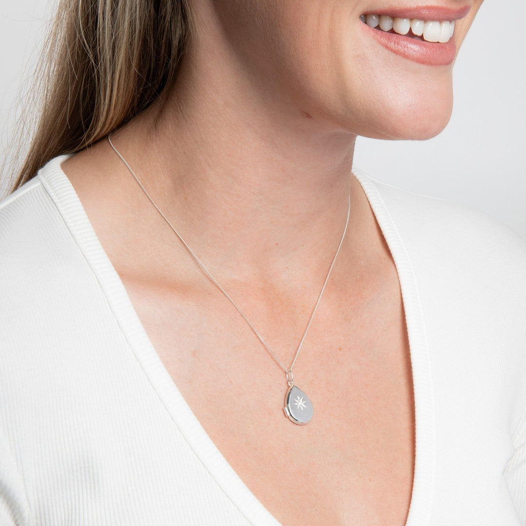 Beginnings Sterling Silver Cubic Zirconia Pendant P5647C