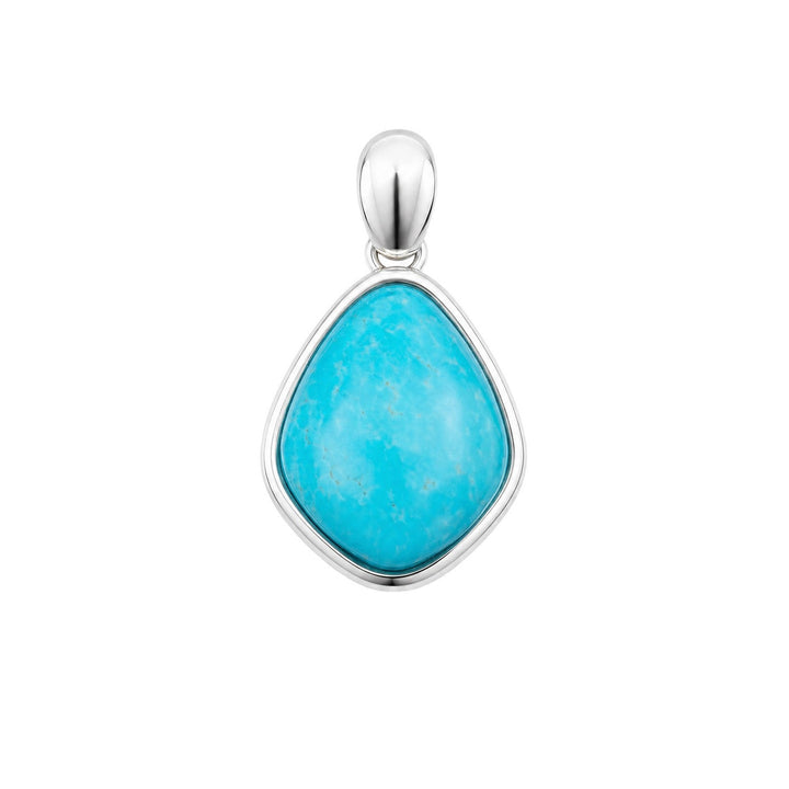 Beginnings Sterling Silver Blue Magnesite Pendant P5649T