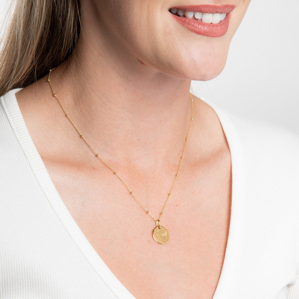 Beginnings Sterling Silver Gold Pendant P5653
