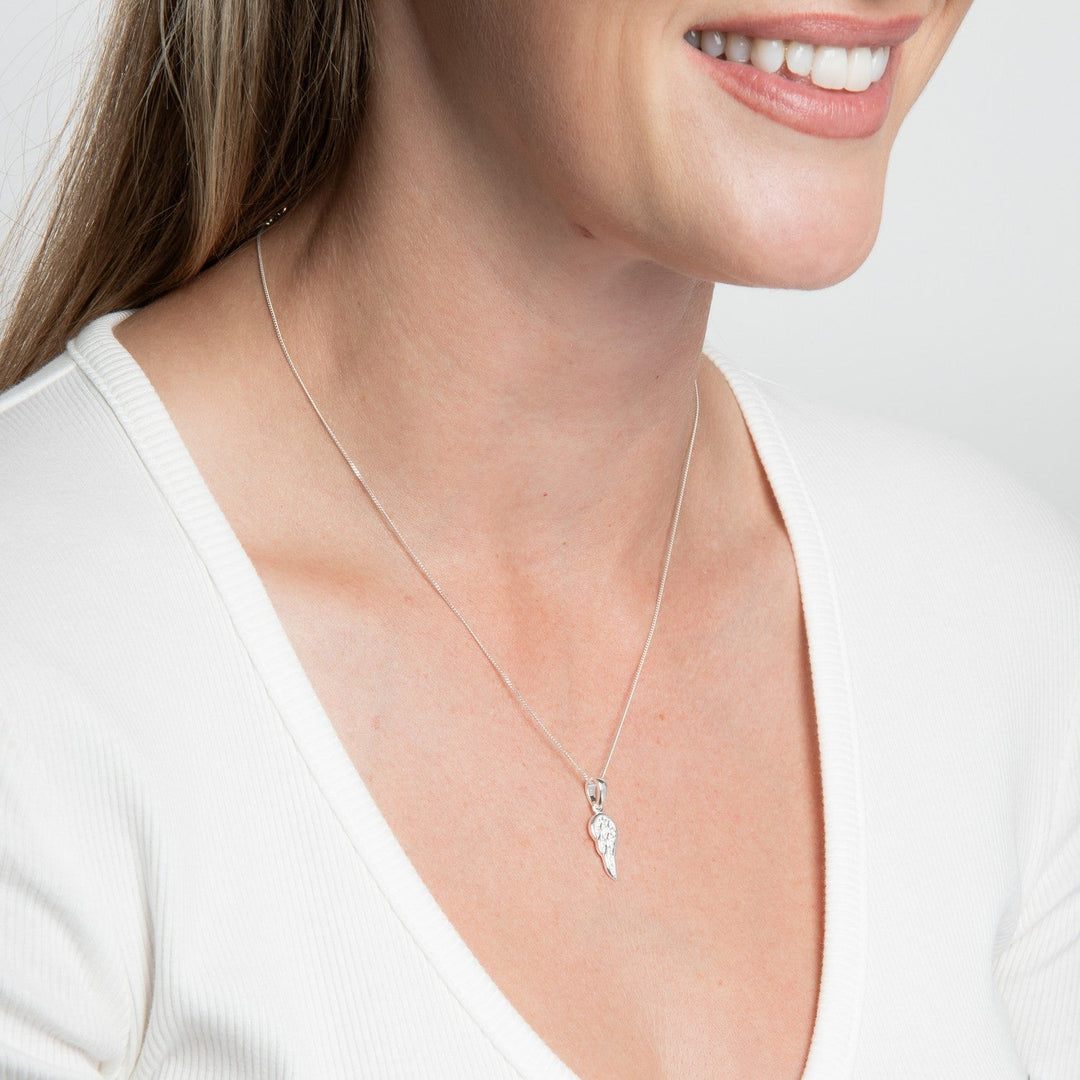 Beginnings Sterling Silver Cubic Zirconia Pendant P5659C