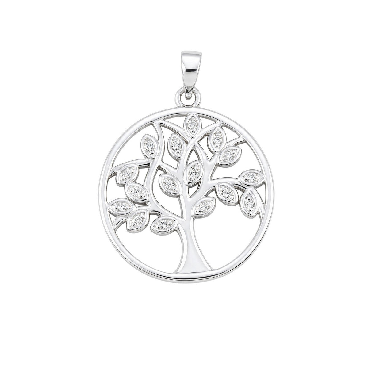 Beginnings Sterling Silver Cubic Zirconia Pendant P5660C