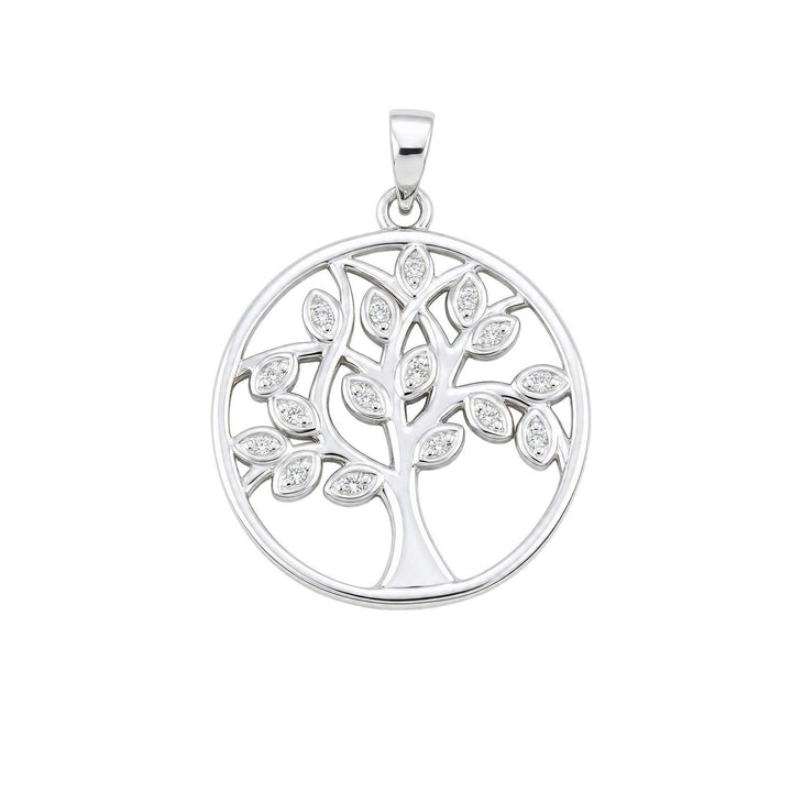Beginnings Sterling Silver Cubic Zirconia Pendant P5660C