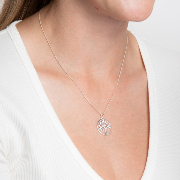 Beginnings Sterling Silver Cubic Zirconia Pendant P5660C