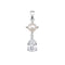 Beginnings Sterling Silver Cubic Zirconia Freshwater Pearl Pendant P5661C