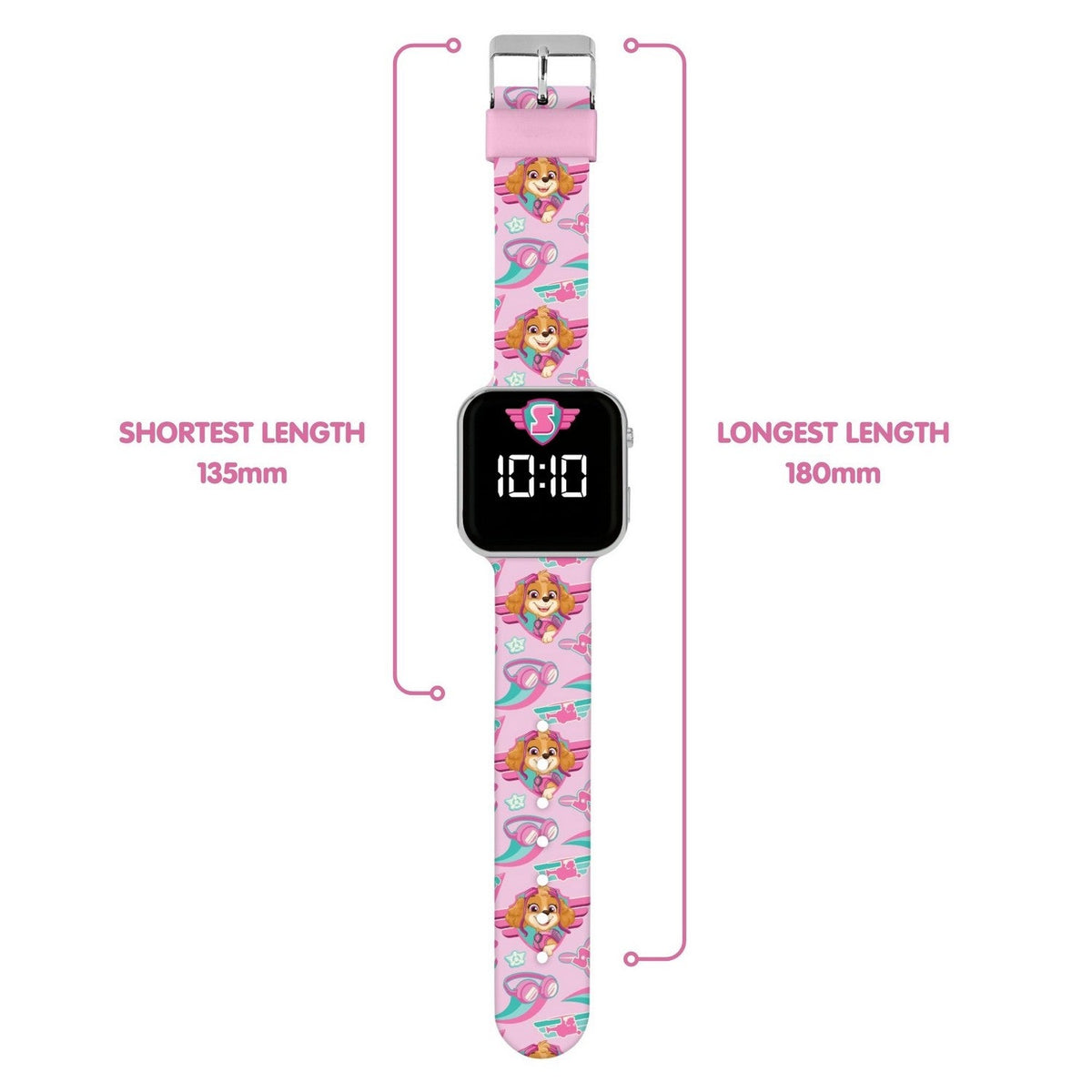 Pre School Paw Patrol Skye Printed Led Watch PAW4628