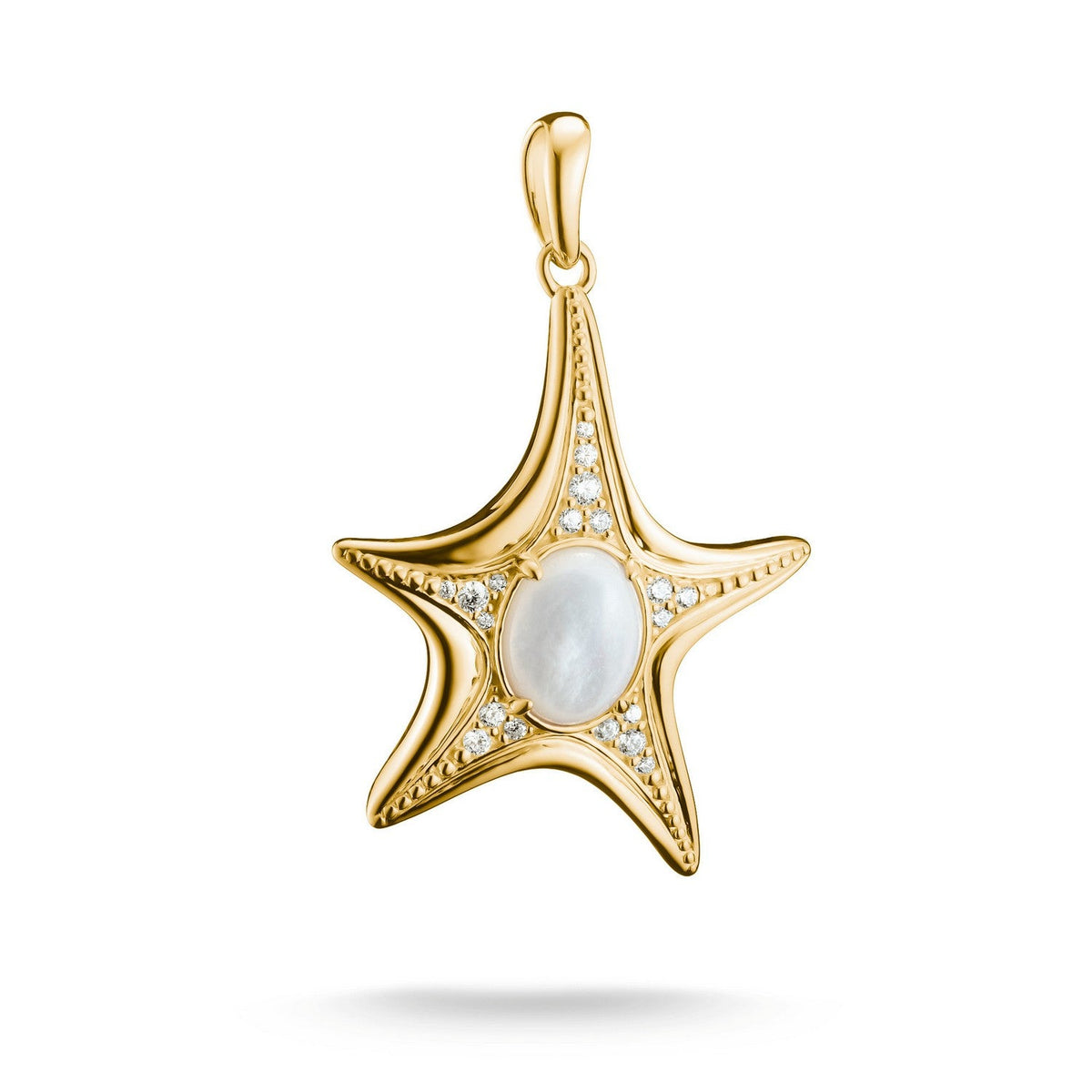 Thomas Sabo 18k Gold Plated Fluid Elegance Pendant PE1008-M01-14
