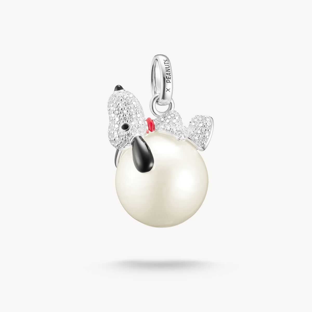 Thomas Sabo Charm Club Sterling Silver Peanuts Snoopy On A Snowball Pendant PE990-691-14
