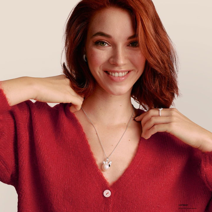 Thomas Sabo Charm Club Sterling Silver Peanuts Snoopy On A Snowball Pendant PE990-691-14