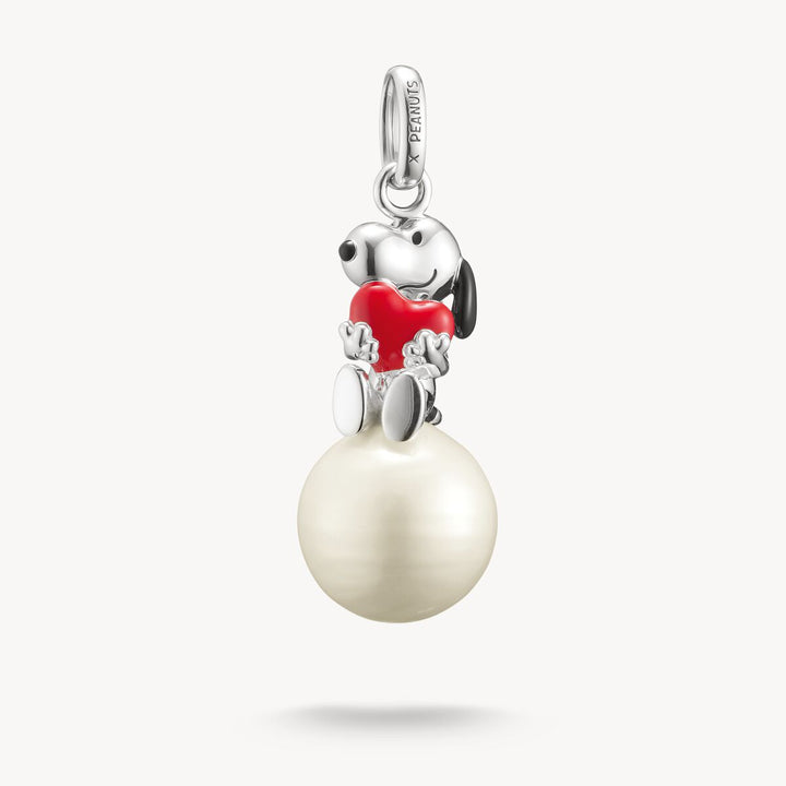 Thomas Sabo Charm Club Sterling Silver Peanuts Snoopy With Heart On Snowball Pendant PE991-664-14