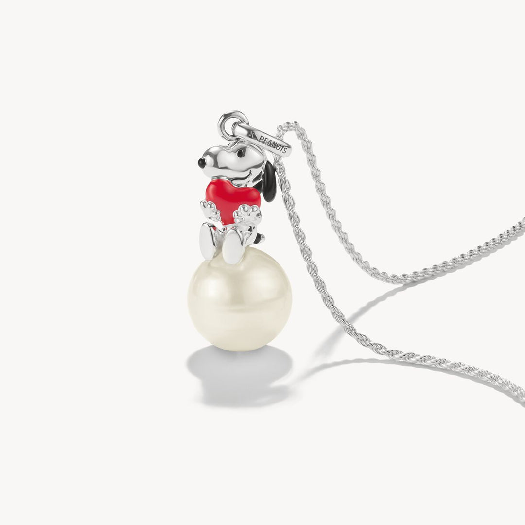 Thomas Sabo Charm Club Sterling Silver Peanuts Snoopy With Heart On Snowball Pendant PE991-664-14