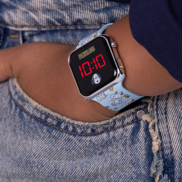 Collectable Peanuts Printed Strap Led Watch PEA4043