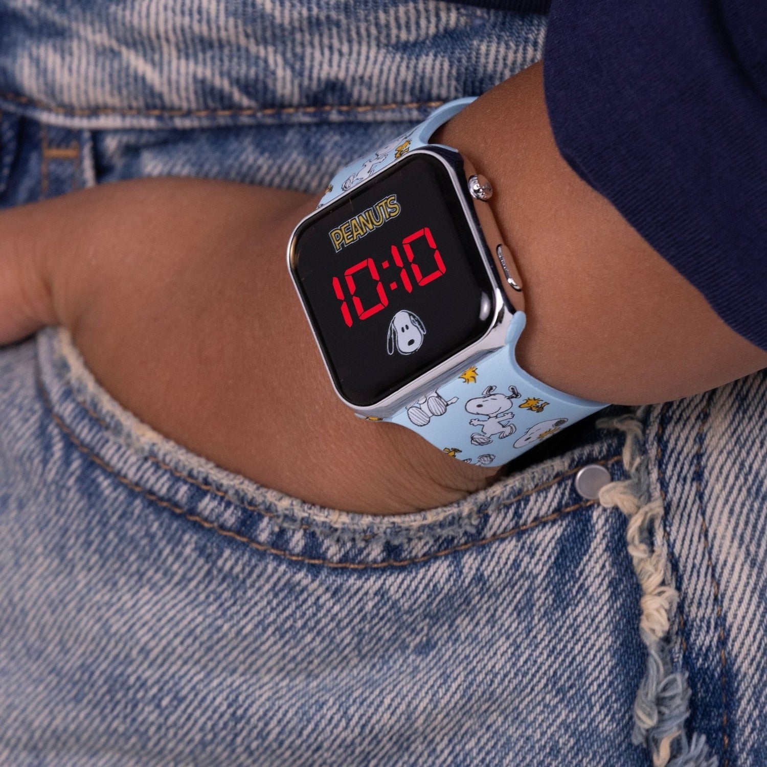 Collectable Peanuts Printed Strap Led Watch PEA4043