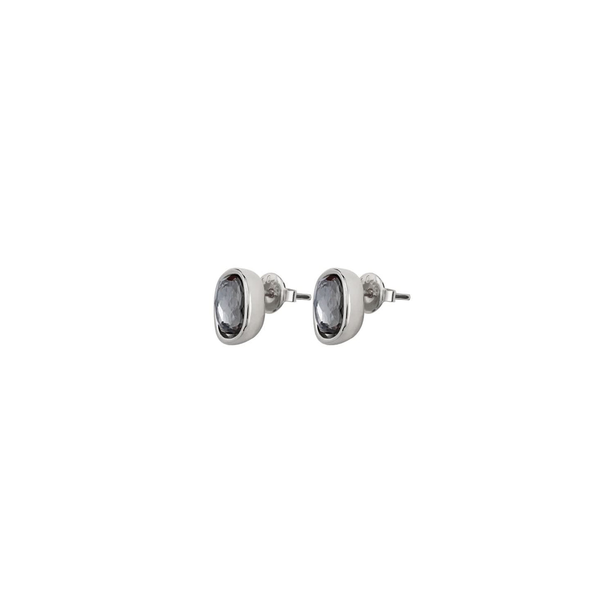 Mademoiselle Grey Faceted Crystal Earrings PEN0790MTLGRS0U