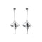Metal Alloy Sterling Silver Plated Long Chain Stingray Earrings PEN1009MTL000