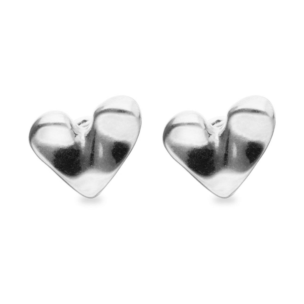 Sterling Silver Plated Heart Shaped Earrings PEN1066MTL000