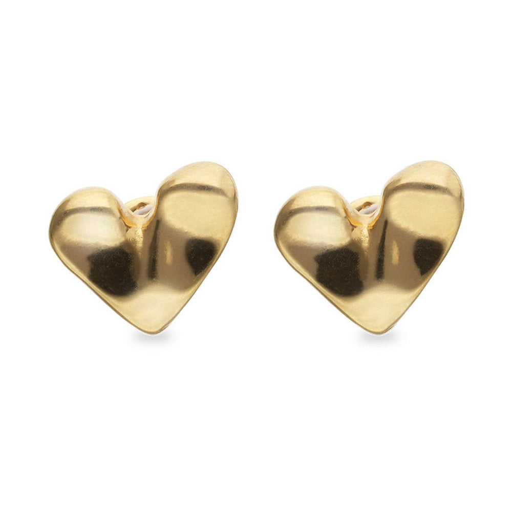 18K Gold Plated Heart Shaped Earrings PEN1066ORO000