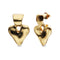 18K Gold Plated Heart Shaped Earrings PEN1068ORO000