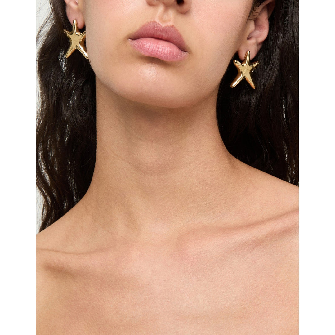 UNOde50 Stellaris 18k Gold Plated Earrings PEN1085ORO000