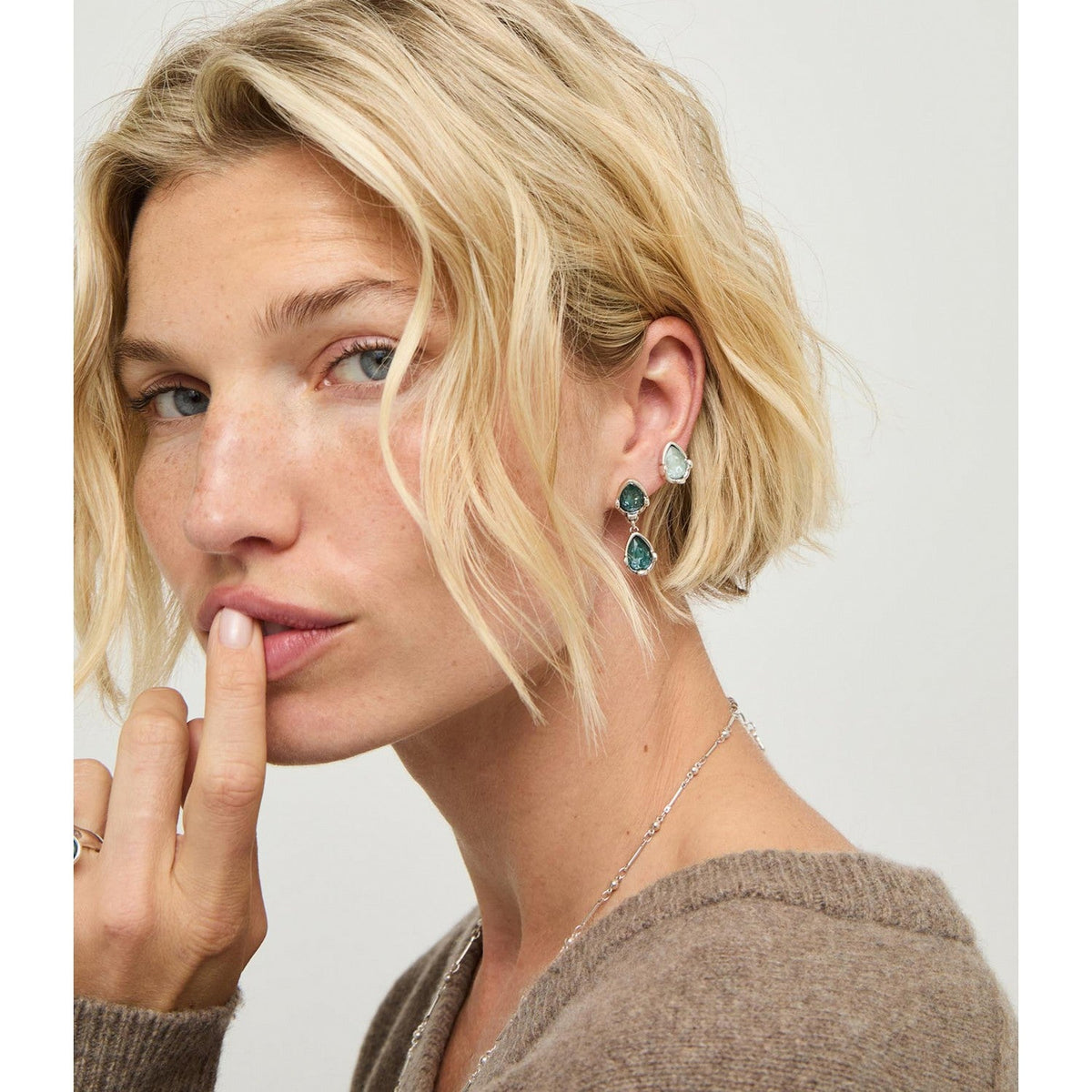 UNOde50 Presagio Silver Plated Earrings PEN1095VRDMTL