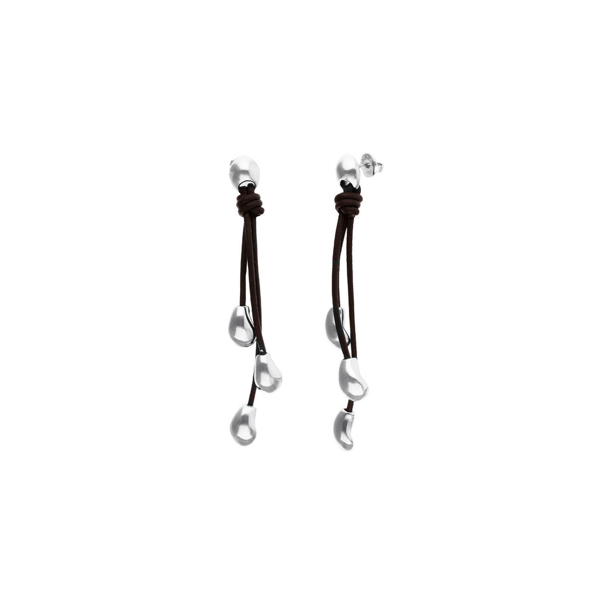 UNOde50 Radix Silver Plated Earrings PEN1097MARMTL