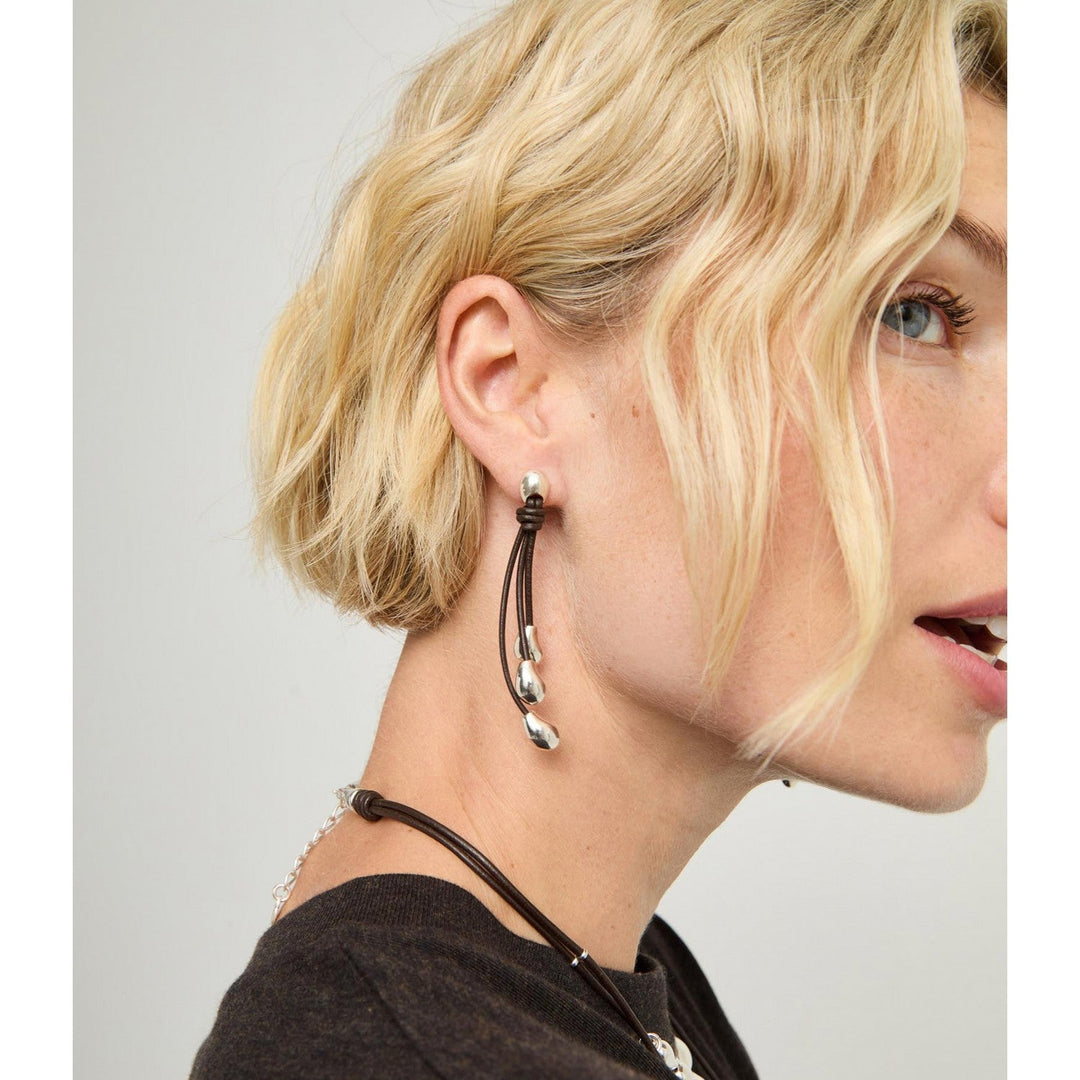 UNOde50 Radix Silver Plated Earrings PEN1097MARMTL