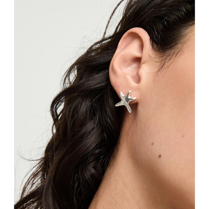 UNOde50 Star Silver Plated Earrings PEN1098MTL000