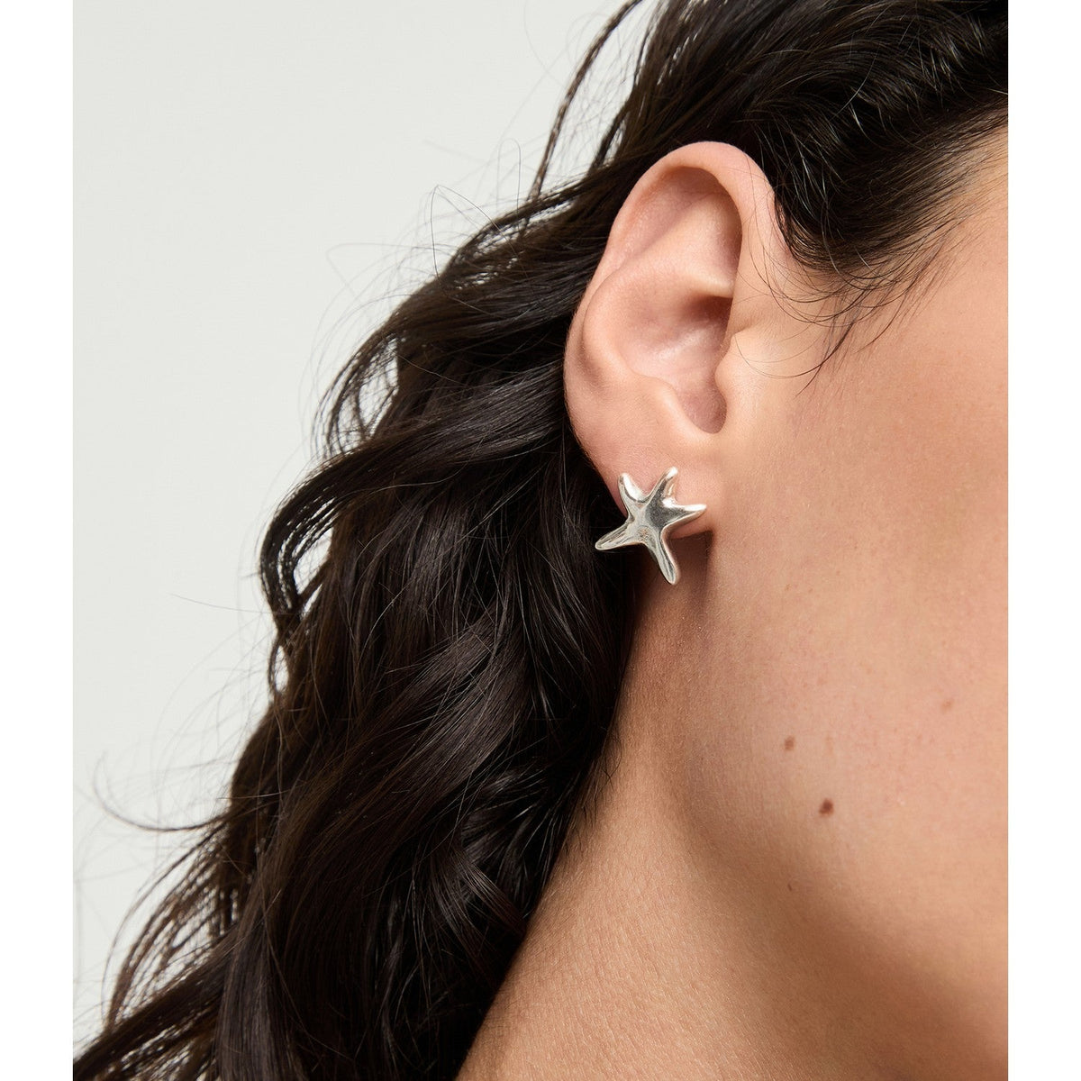 UNOde50 Star Silver Plated Earrings PEN1098MTL000